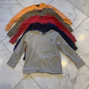 Size 6 Polo Ralph Lauren bundle of 5 long sleeved shirts
